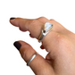 Geometric Quartz Ring- size 8